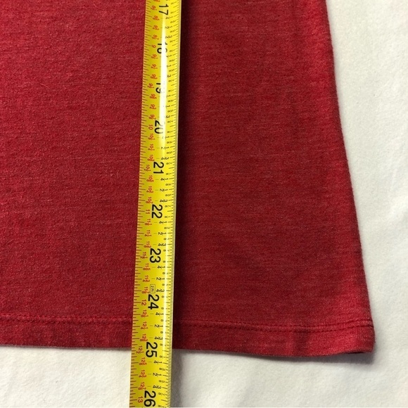 MLB Cleveland Indians Chief Wahoo Red V Neck T Shirt Size Large - Picture 8 of 8